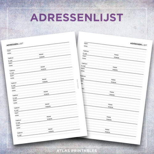 Adressenlijst