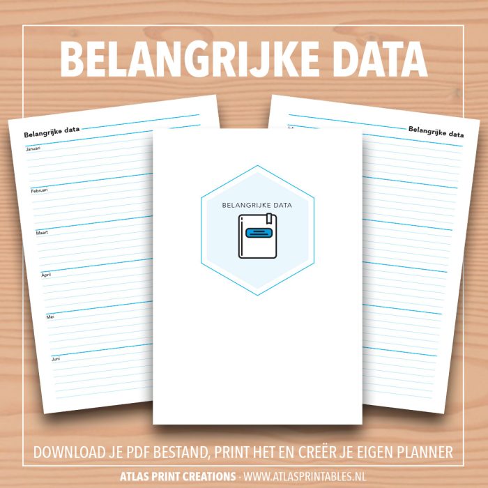 A5 - Belangrijke data