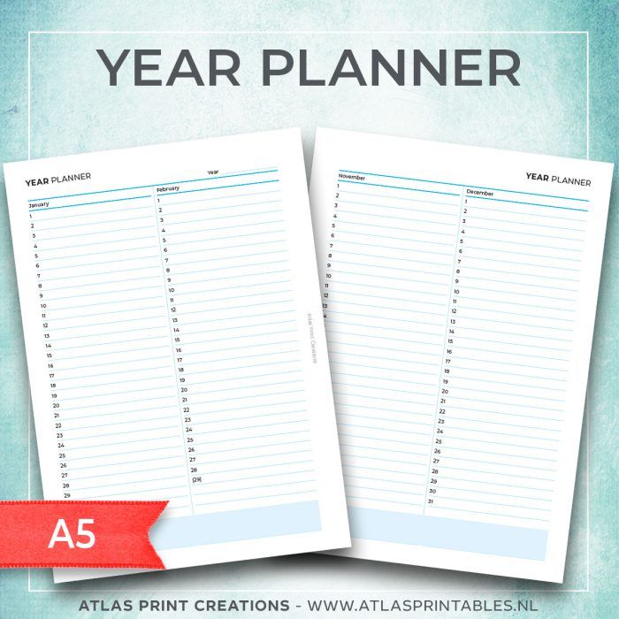 A5 - Year planner (2023)