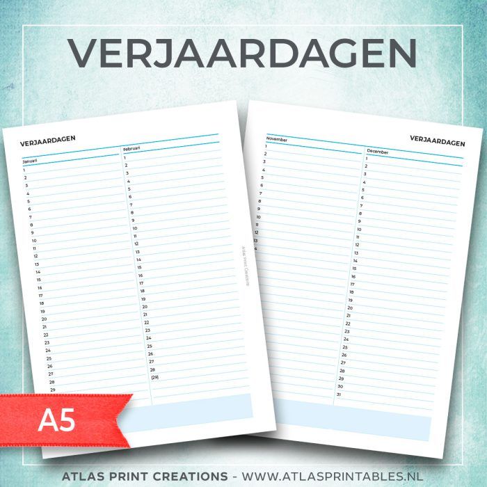 A5 - Verjaardagen (2023)