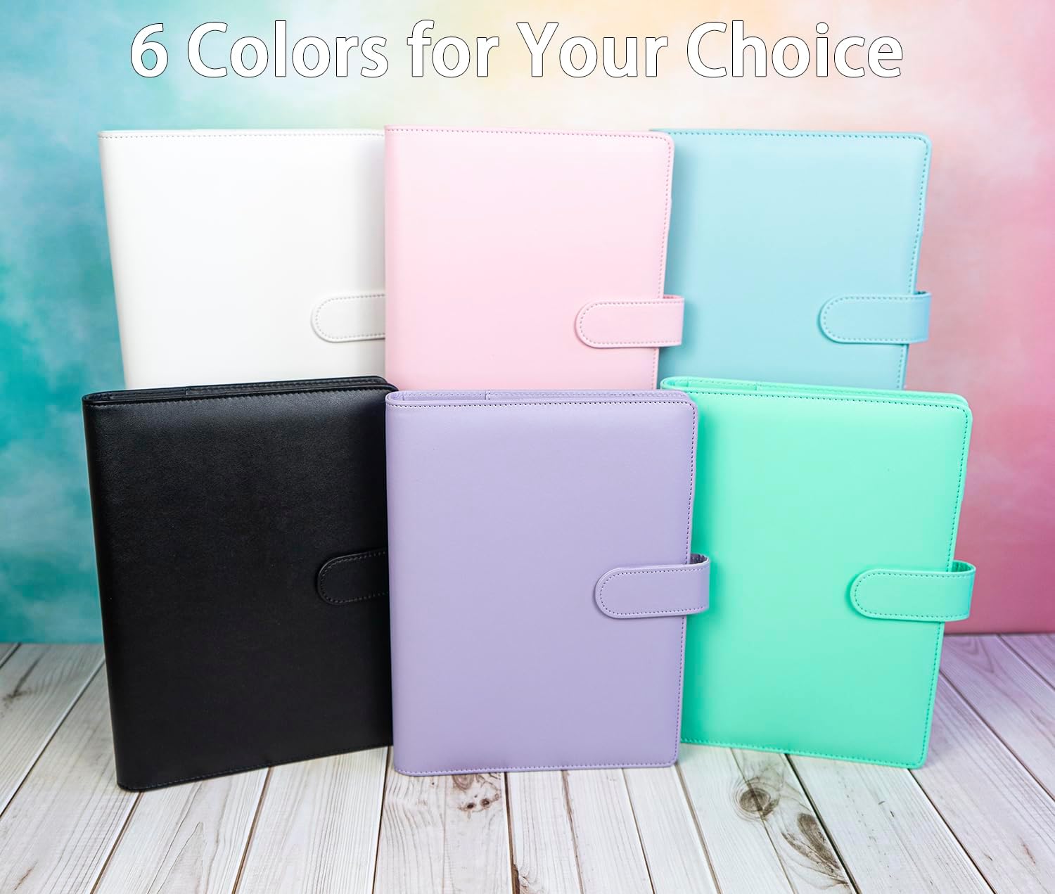 A5 Planner Binder PU-Leer – 6-Rings Map met Magneetsluiting A5 Planner Binder PU-Leer – 6-Rings Map met Magneetsluiting - Afbeelding 7