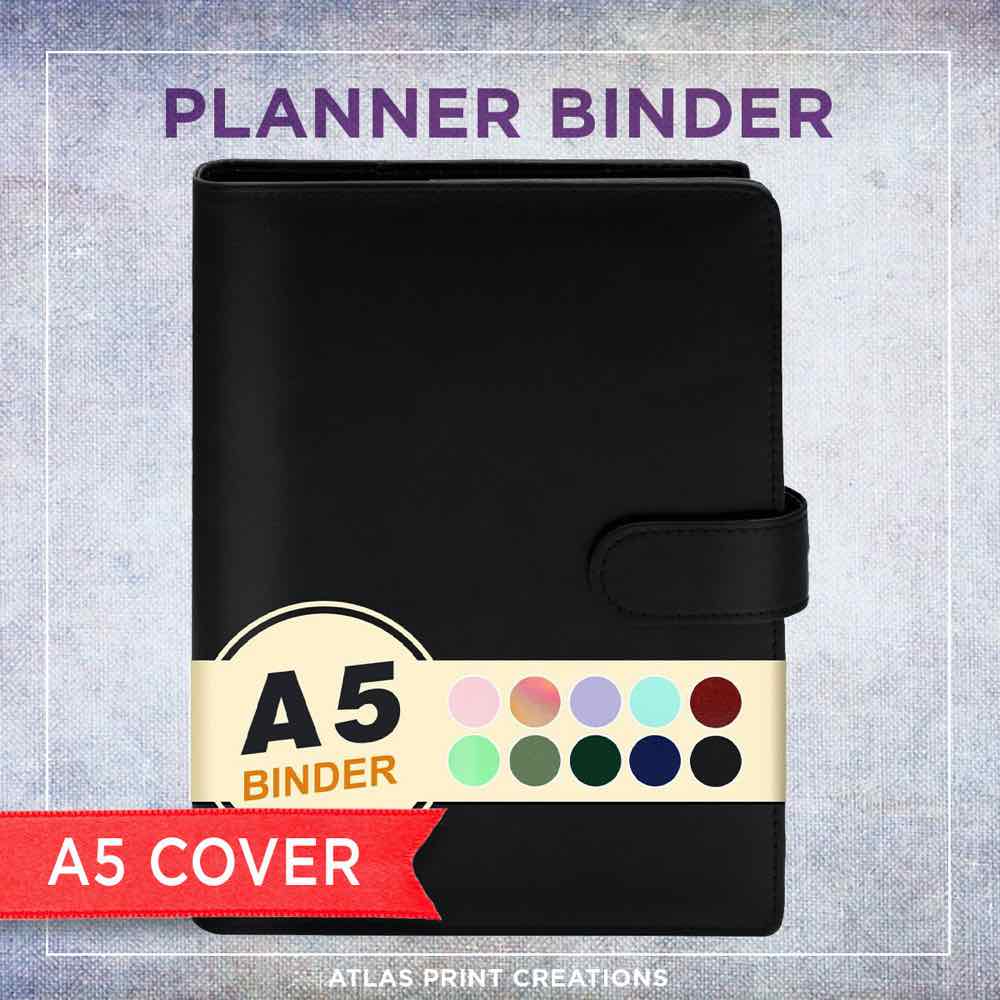 A5-Personal Organizer Notebook Binder (Black) A5-Personal Organizer Notebook Binder (Black)