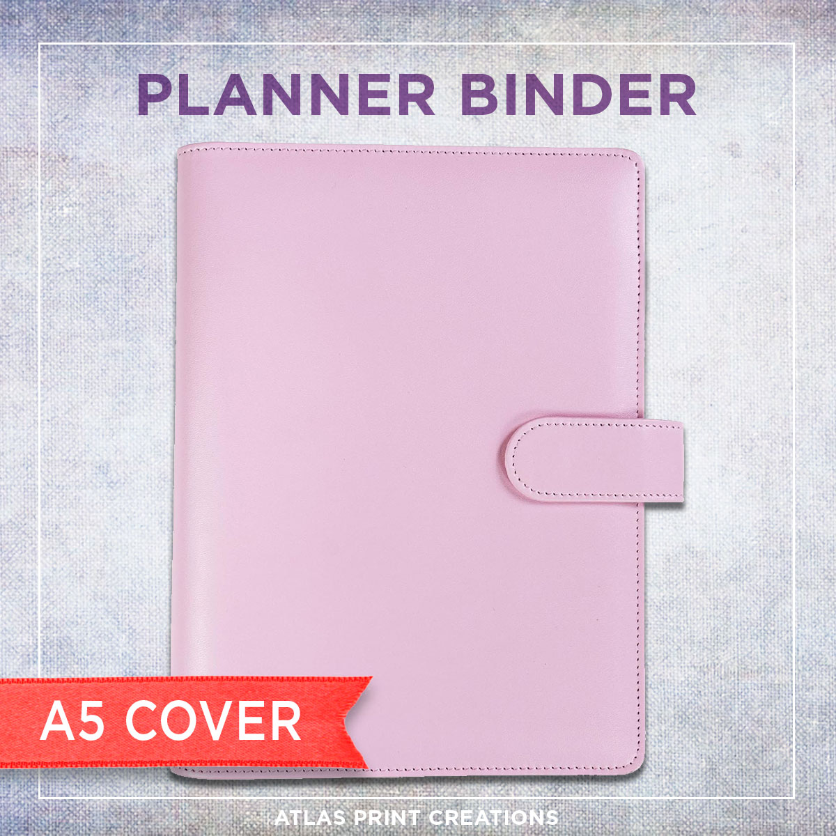 A5 Planner Binder PU-Leer – 6-Rings Map met Magneetsluiting