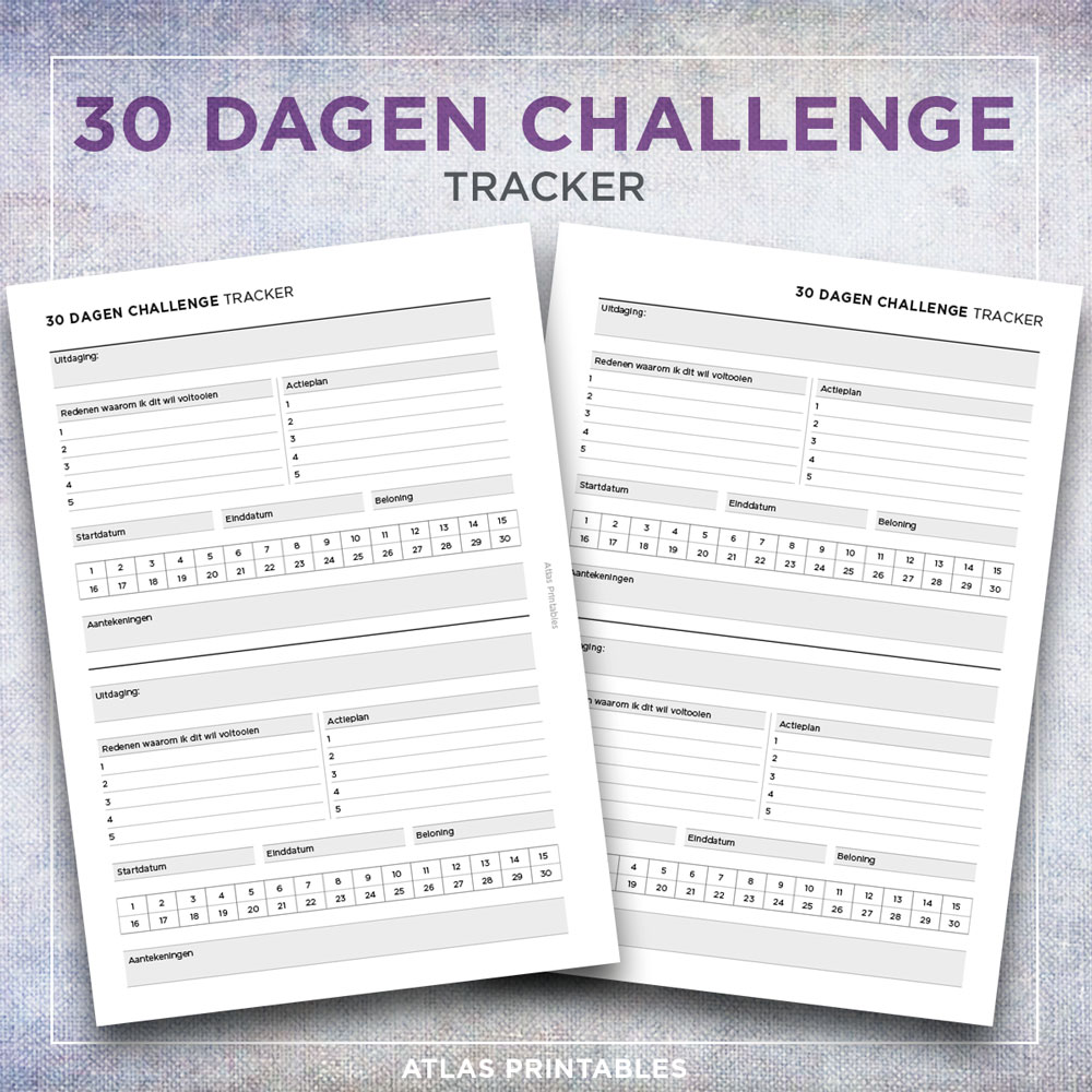 30 Dagen Challenge Tracker