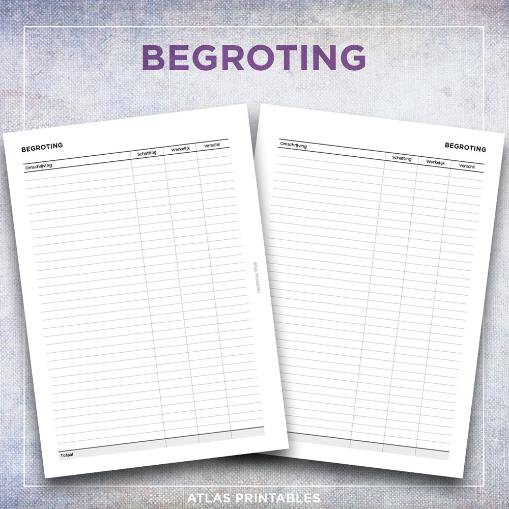 Begrotingsplanner