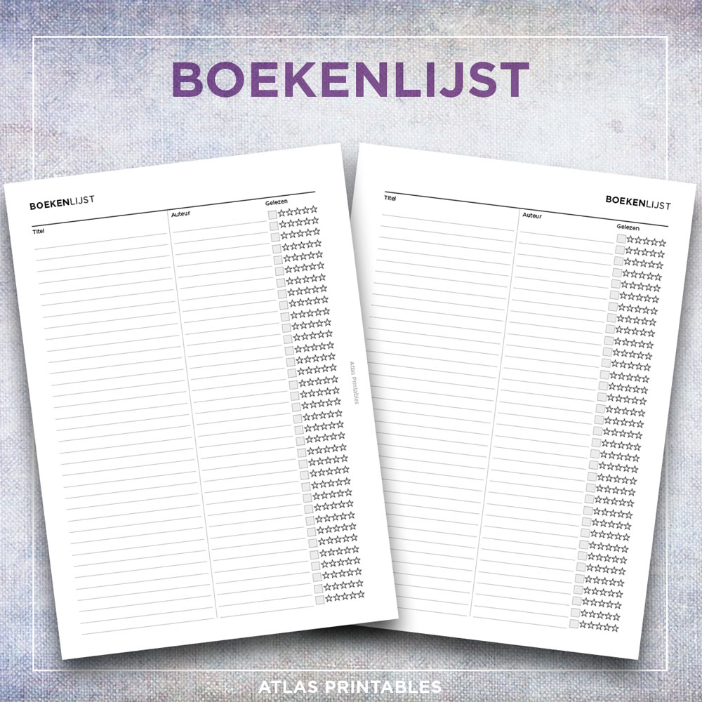 Boekenlijst
