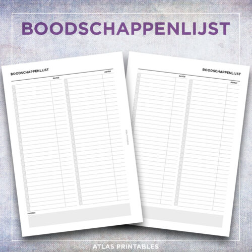 Boodschappenlijst