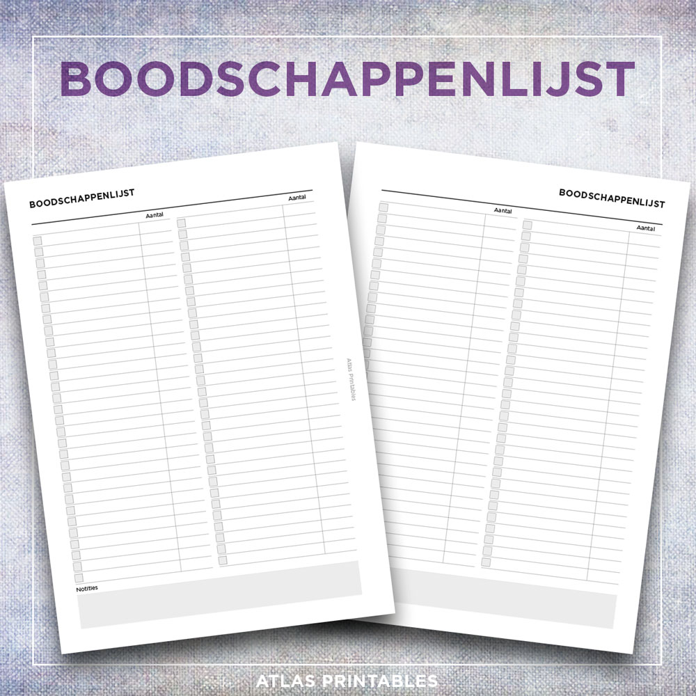 Boodschappenlijst