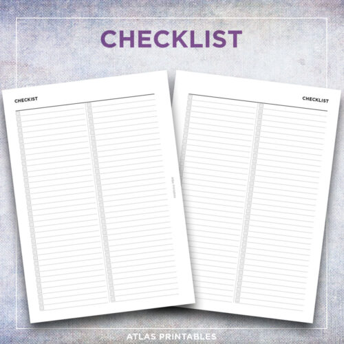 Checklist