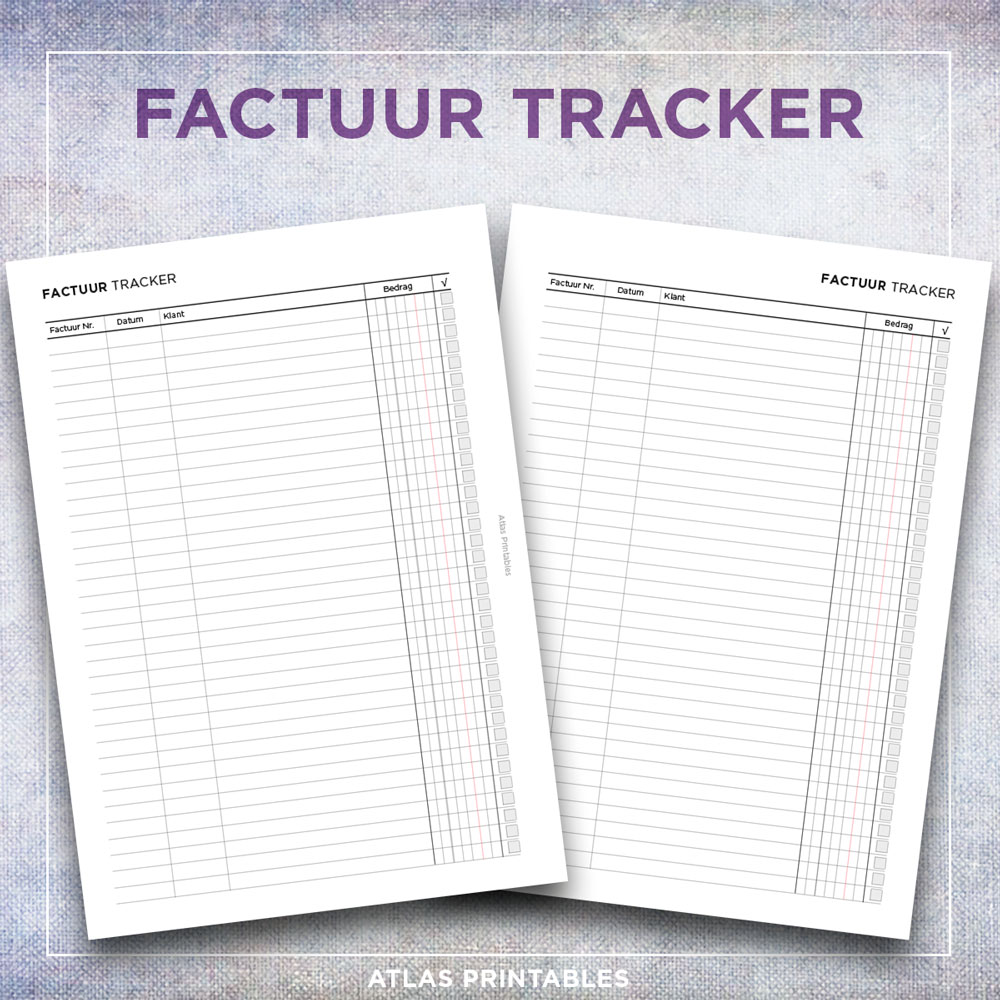 Factuur tracker